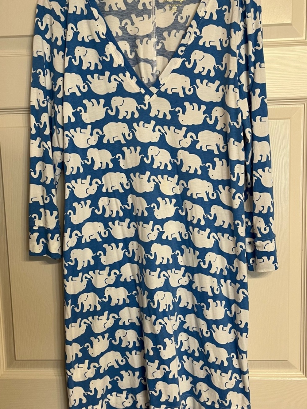 Lilly Pulitzer Christie Dress ‘ Tusk in the Sun’ Blue/ White